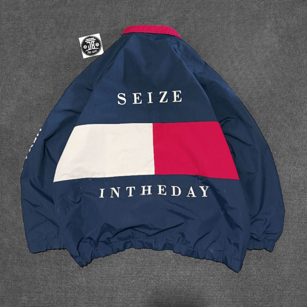 Attention Windbreaker Jacket Vintage Colorblock