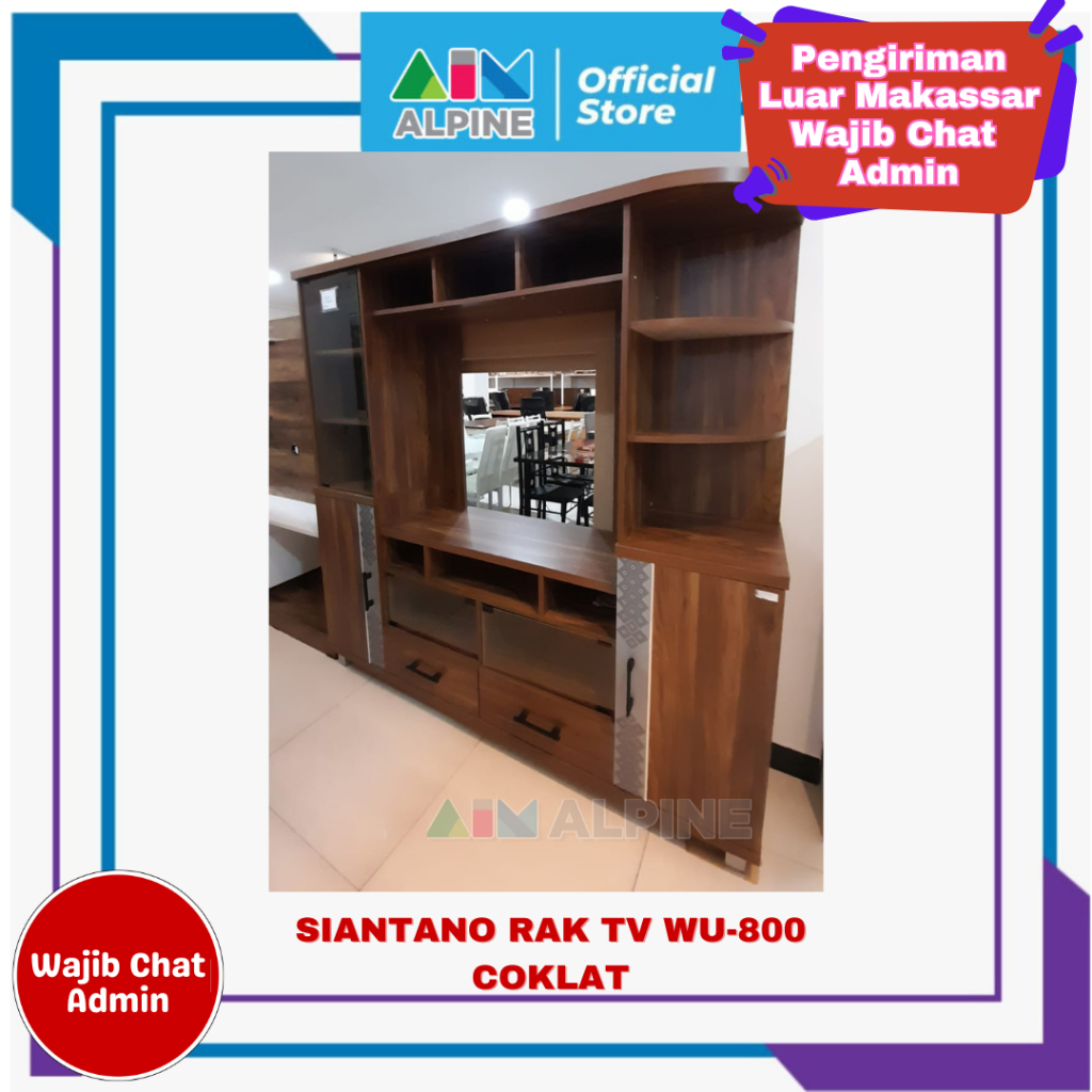 SIANTANO RAK TV WU-800 COKLAT