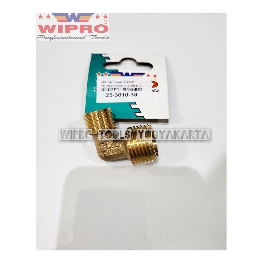 Wipro Pipa L Kompresor Portable / Konektor Pipa L 3/8" x 1/2" Wipro