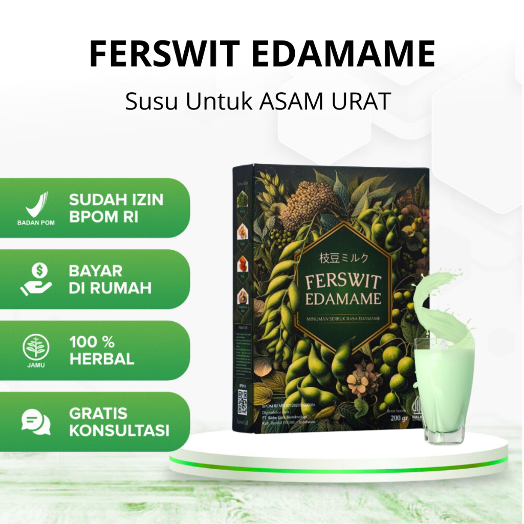 

Ferswit Susu Bubuk Edamame Jepang Murni Untuk Masalah Tulang & Nyeri Sendi