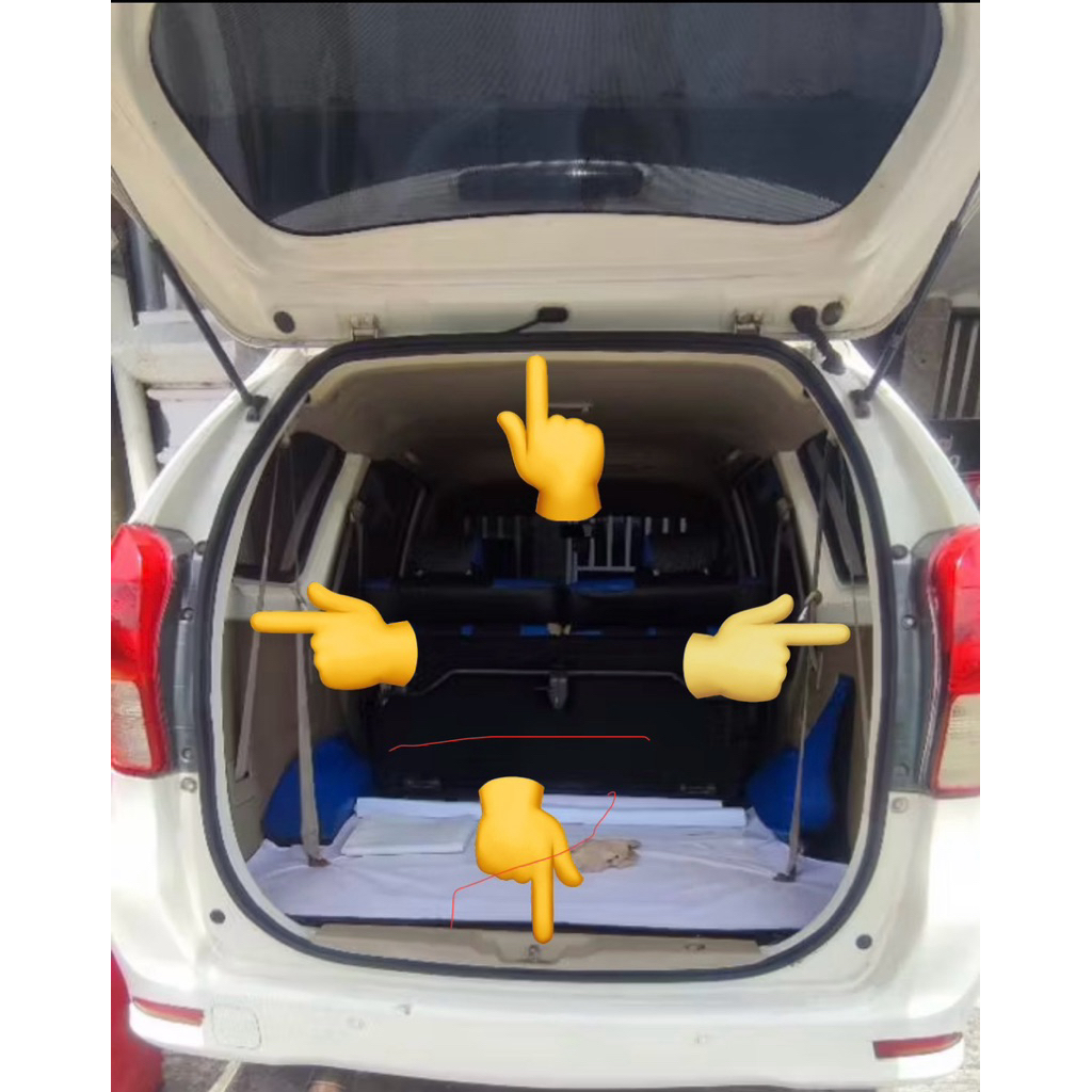 karet pintu bagasi karet peredam pintu bagasi belakang innova 2005-2015