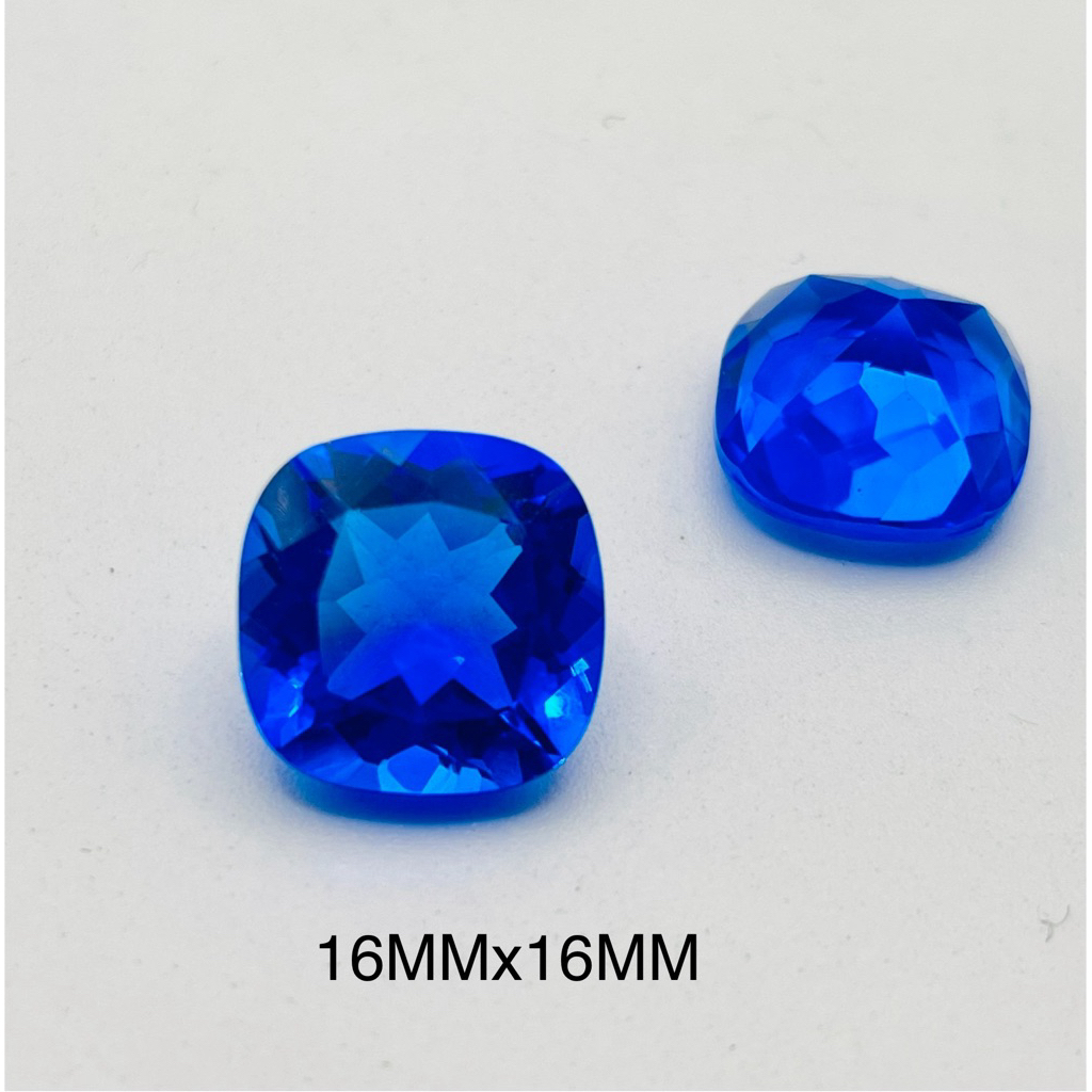 Permata Sapphire Vivid Blue Khasmir Cushion 16MM