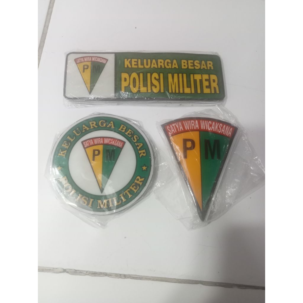 Stiker Mobil Stiker Kaca Mobil Logo PM