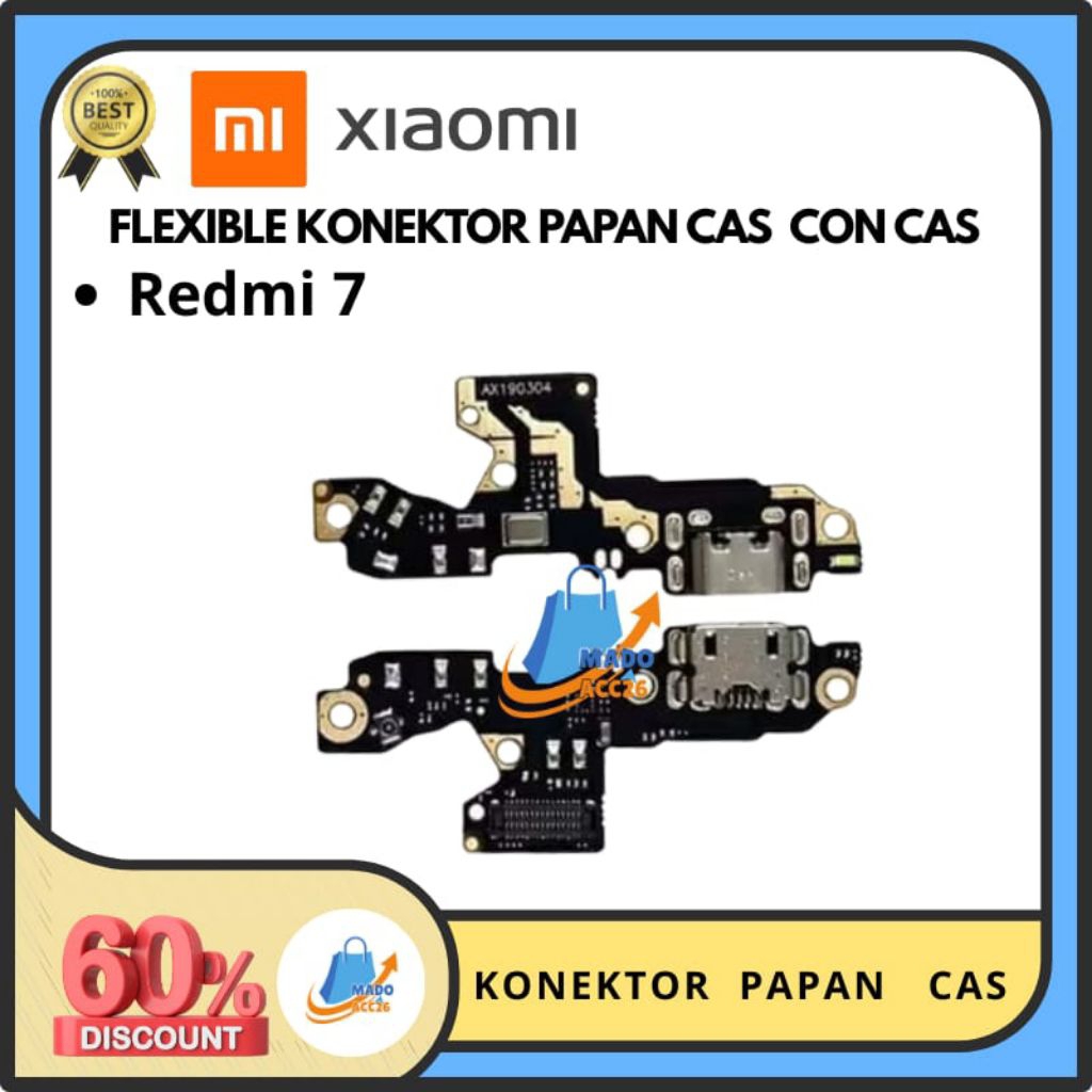 Redmi 7 Original Flexible konektor Papan Cas + Con H/F+Mic