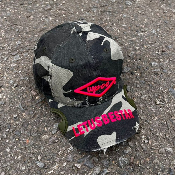 WRPLN Trucker Hat Tactikal Ripped Scar Army  / topi coak /topi bunga / topi pria dan wanita