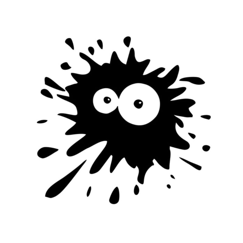 New stiker hologram bercak lucu untuk stiker mobil, motor laptop dll