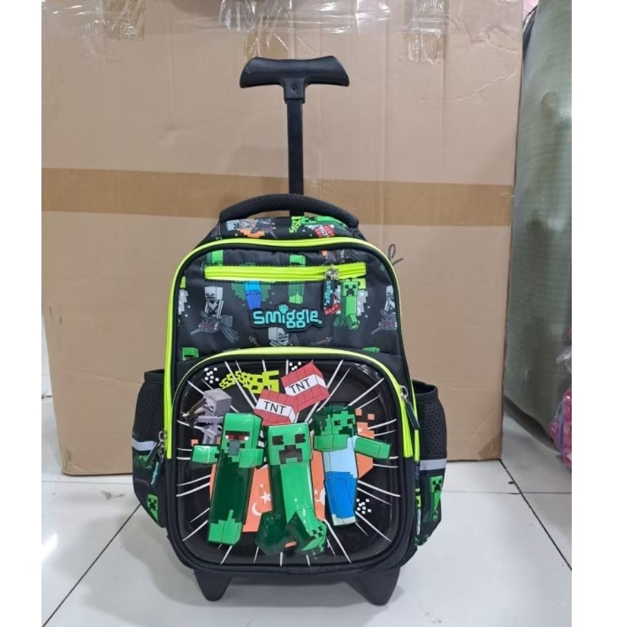 TAS TROLI ANAK RANSEL TROLI SEKOLAH ANAK TK PAUD COWOK