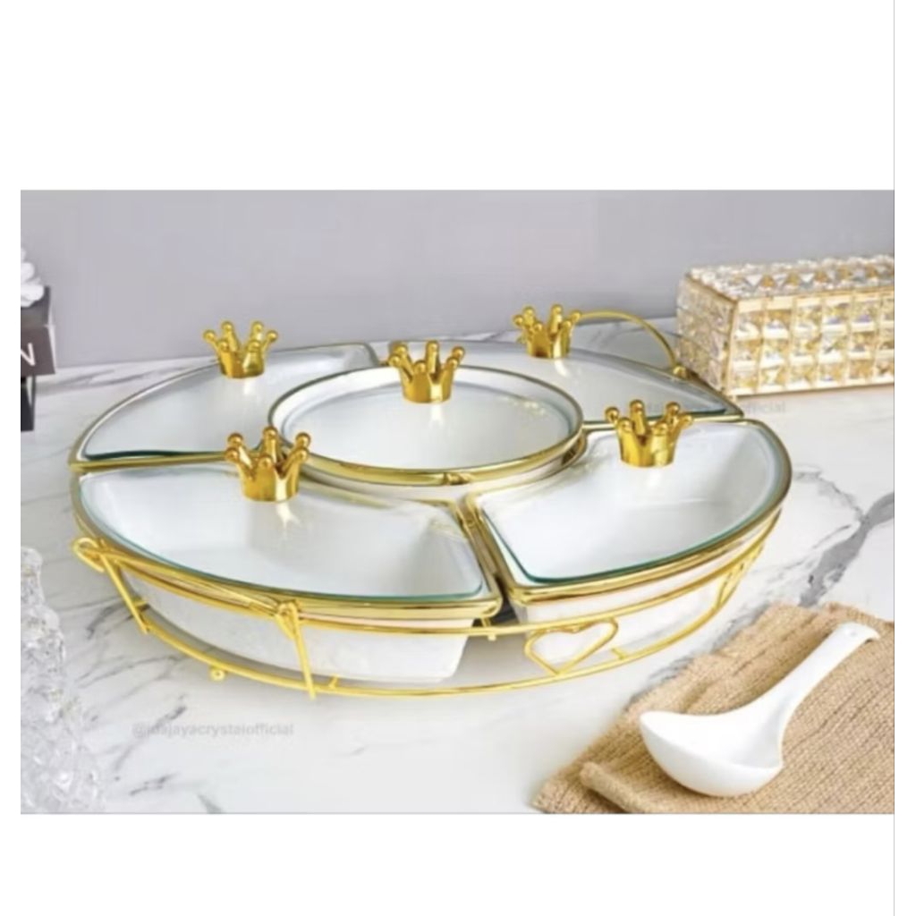 Prasmanan Keramik Marmer Putar Fiorenza 17 inch