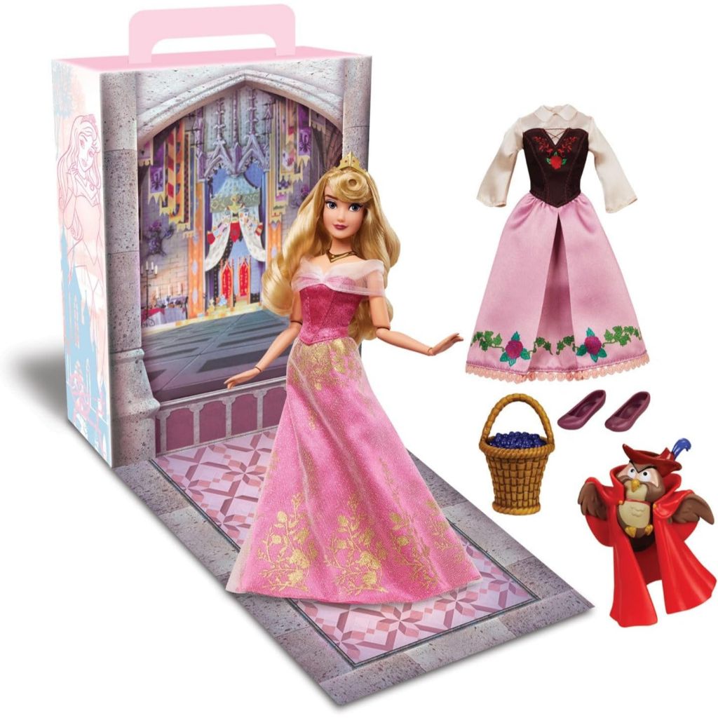 Disney Store Official Disney Princess Story Doll (Aurora) 11 Inches, includes Coloring Book and Addi