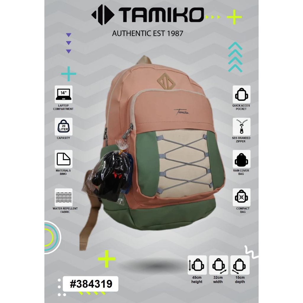 Tas Tamiko,Tas Sekolah Cewe,Water Proff