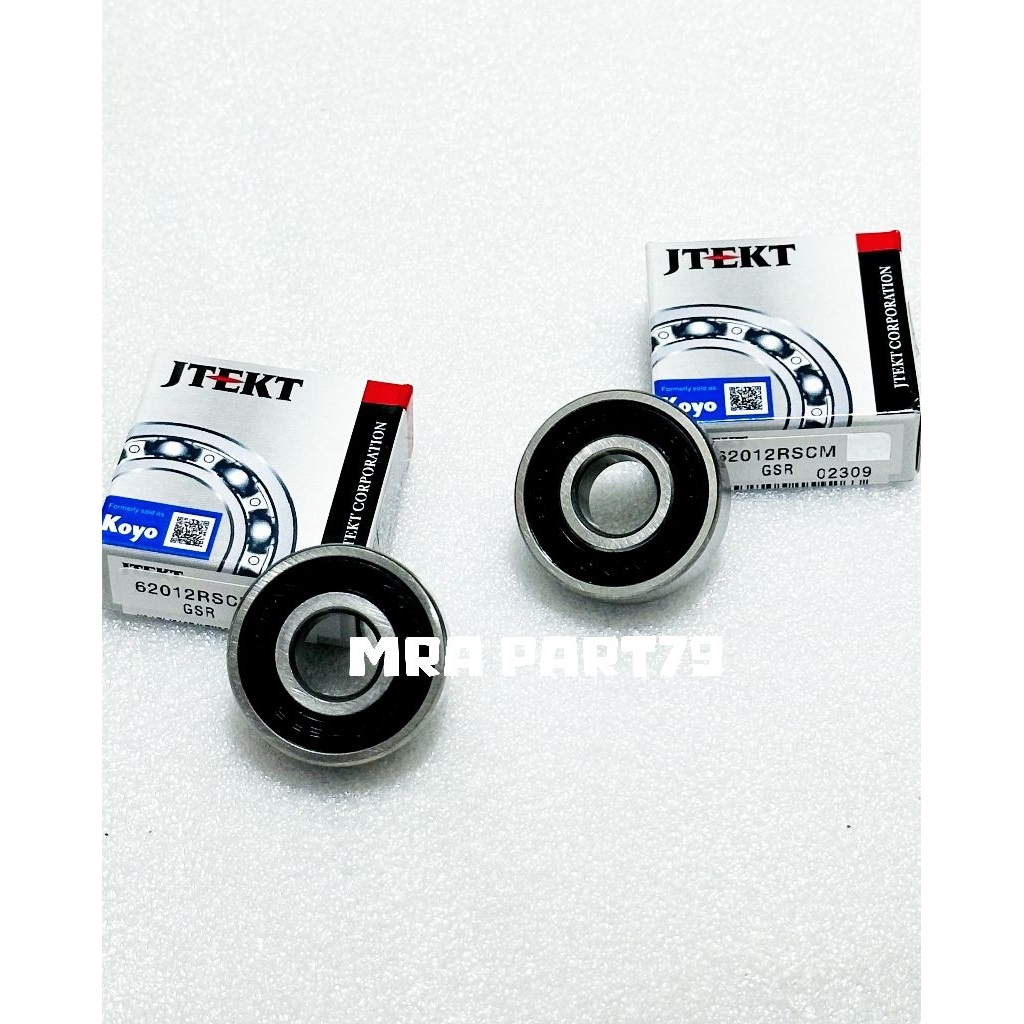 Bearing Roda depan kanan kiri 6201rs 2PCS KOYO NTN JAPAN FOR Motor Listrik VOLTA 401 Volta Virgo Vol