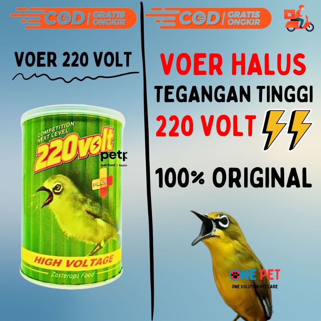 220 VOLT pakan burung pleci Pakan Pleci Next Level 220 volt High Voltage Zosterops Food voer halus d