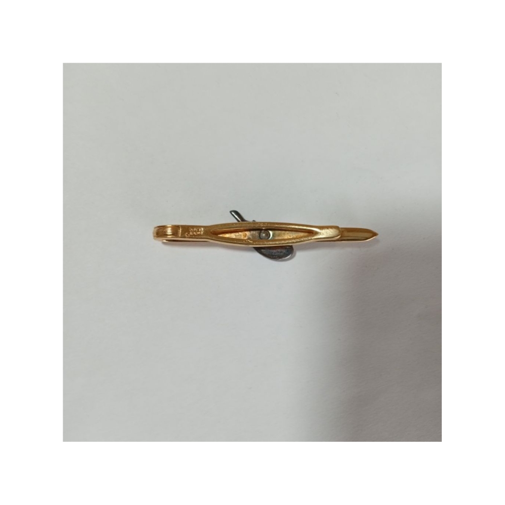 penjepit dasi / tie clips vintage by Montblanc berlapis emas. fungsinya agar dasi tetap rapih walau 