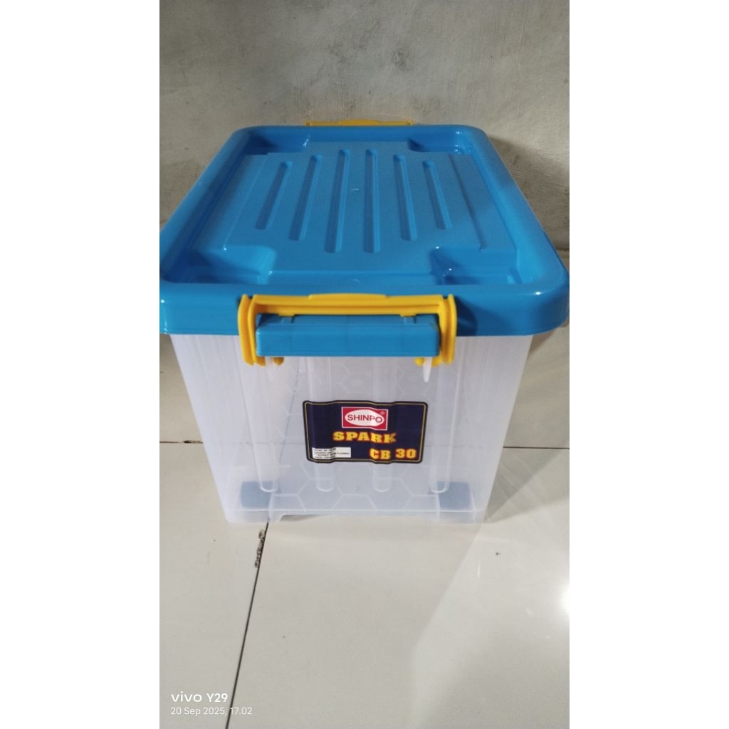 kontainer shinpo cb30 isi 30 liter container kontener contener merk shinpo park cb 30 kapasitas volu