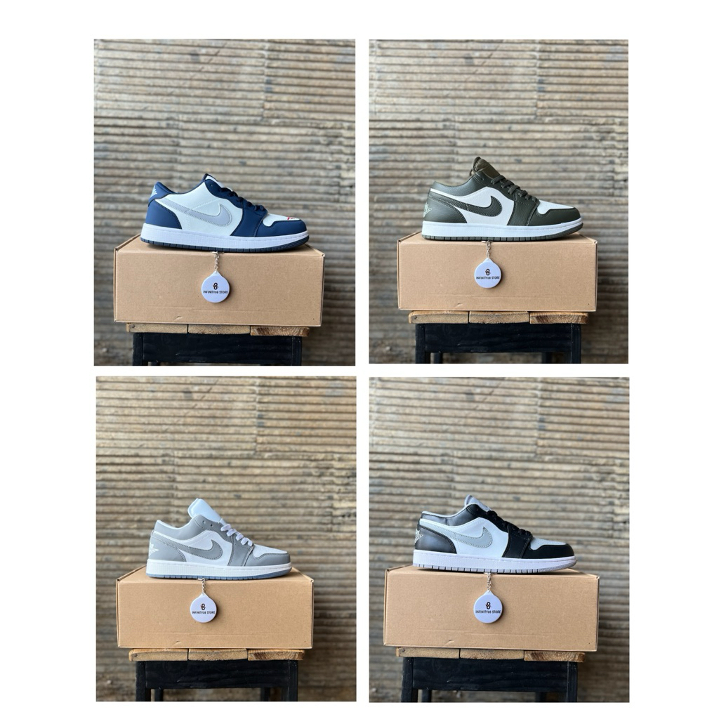 Sepatu Sneakers Pria Low Wlf Grey