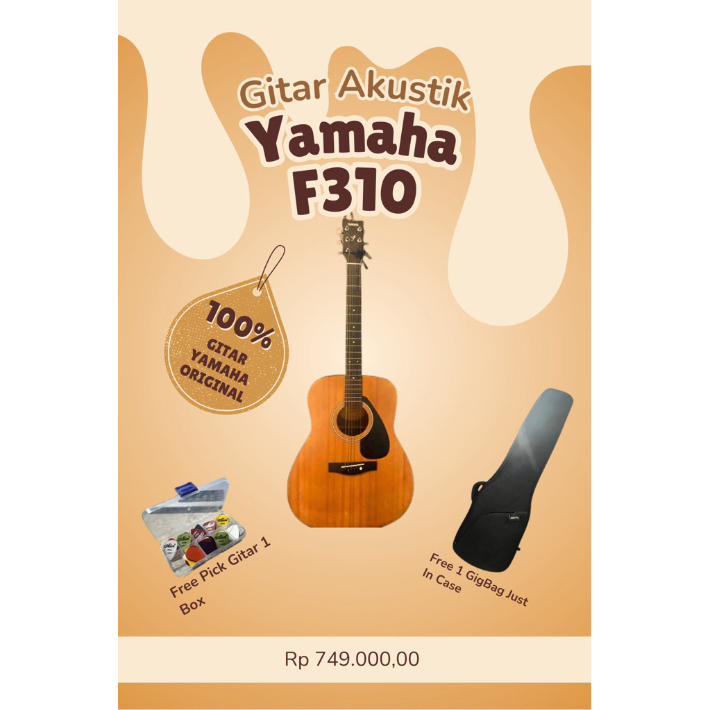 GITAR AKUSTIK YAMAHA F310 ORIGINAL