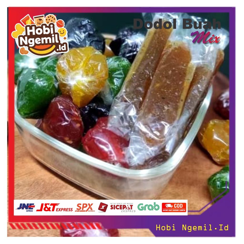 Dodol Buah segar dodol kemasan 1kg HOBI NGEMIL.ID oleh oleh bandung