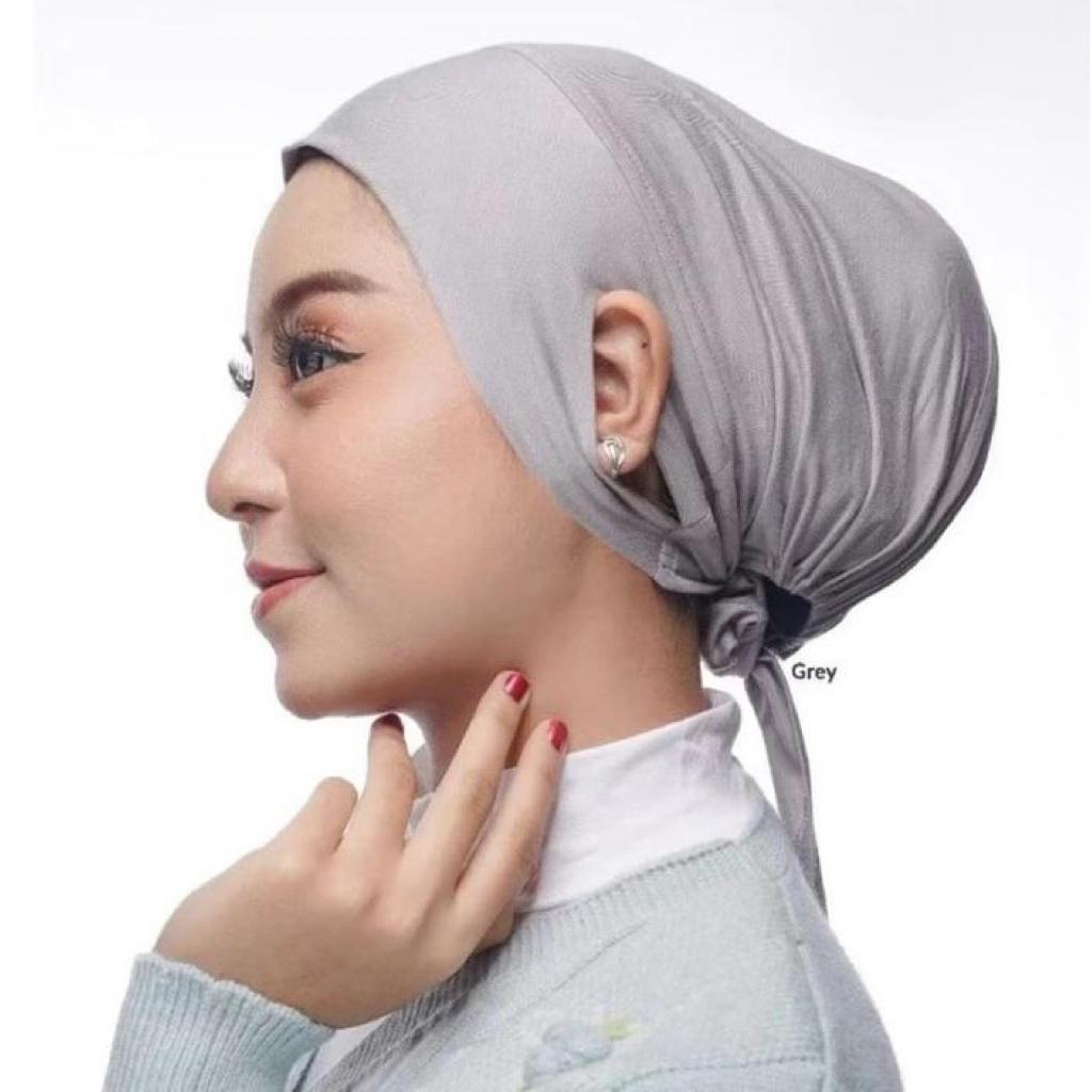 ciput ( inner ) dalaman hijab bolong telinga