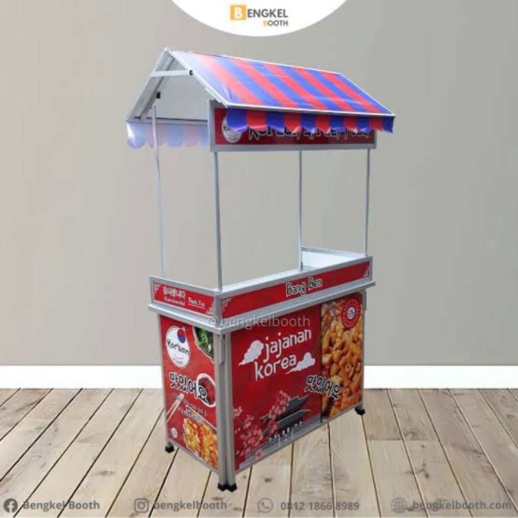 Booth portable/Booth jualan/Meja jualan/Meja jualan beratap