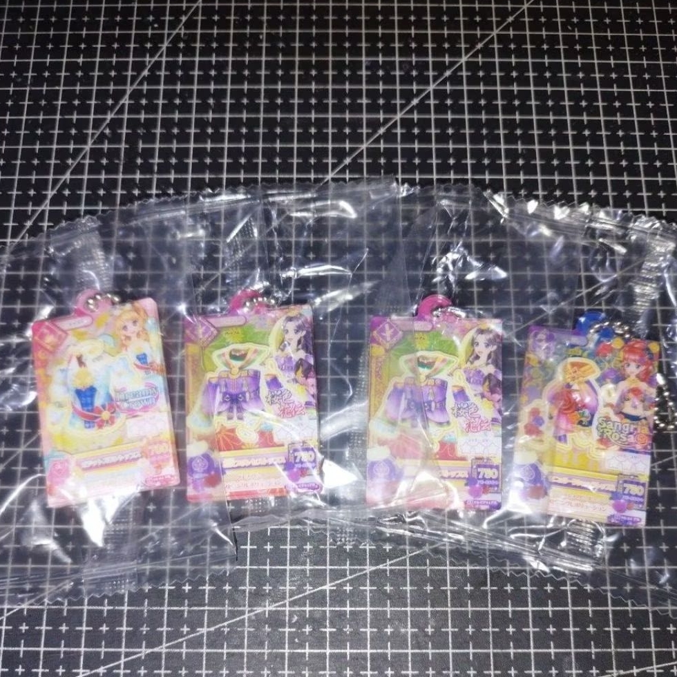 aikatsu gachapon keychain miyabi juri akari premium card official