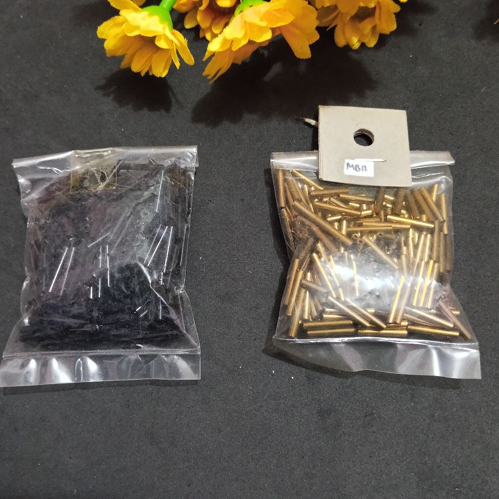( Batam) Manik Payet Bambu 12mm / Manik Bambu / Manik Tebu / Manik Patahan / Manik Panjang