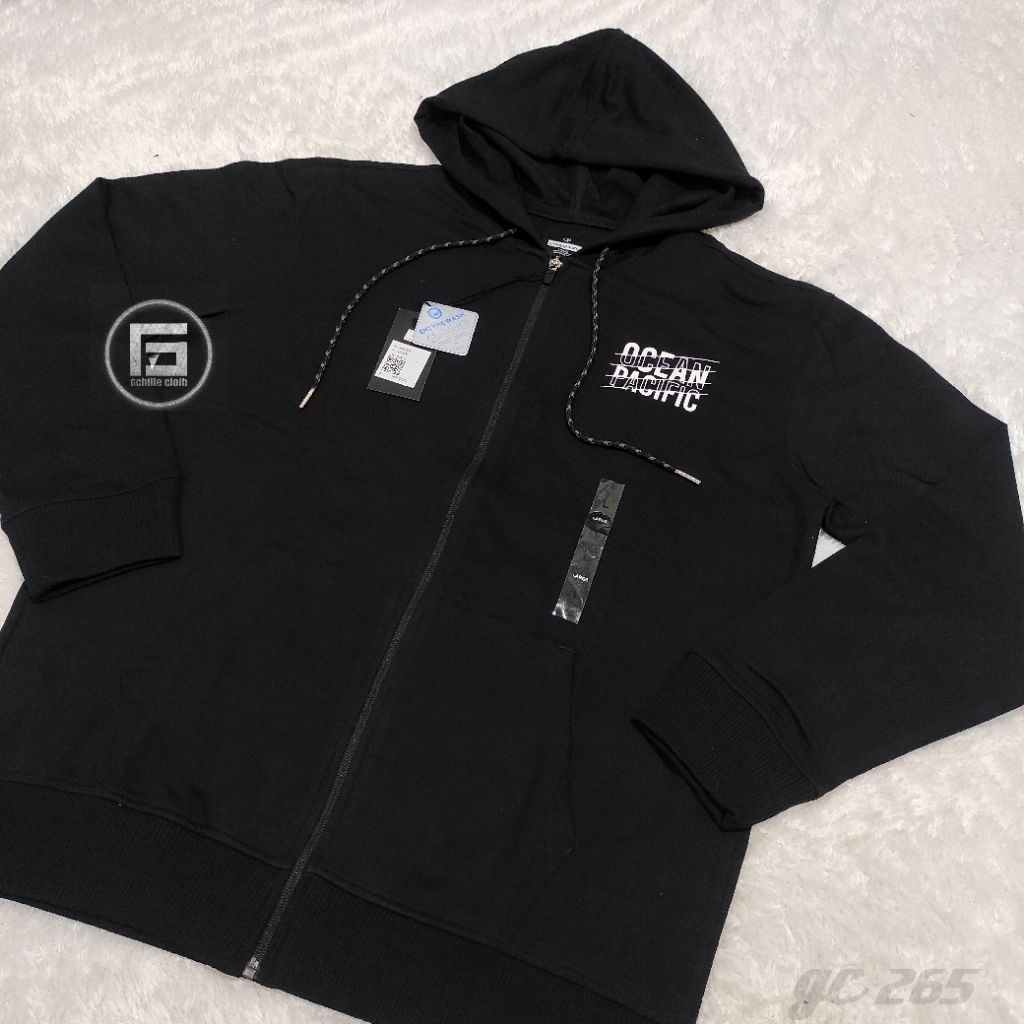 jaket zipper ocean pacific original