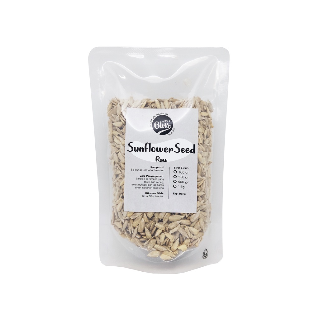 

Raw Sunflower Seed (100 gr) / Biji Bunga Matahari Kuaci Mentah Organik