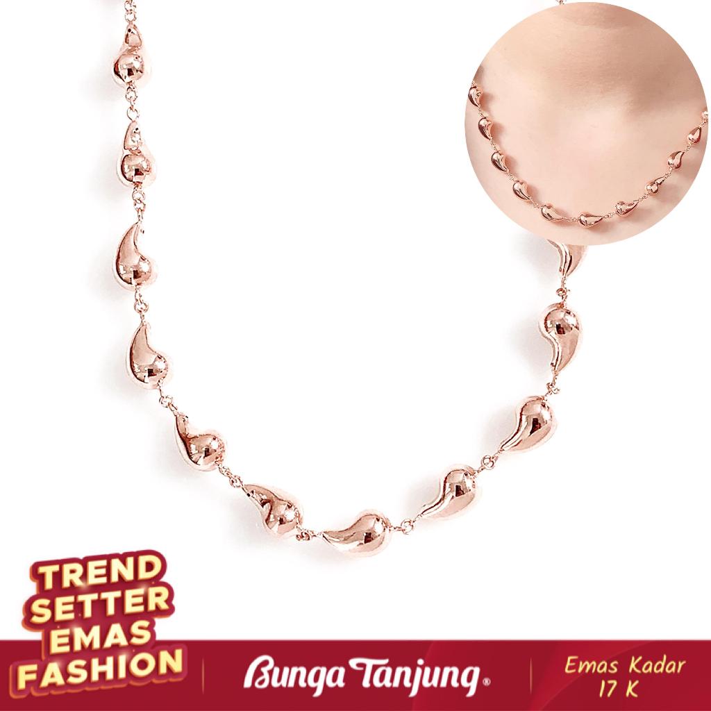 KALUNG RANTAI TETES B - EMAS 17K- BUNGA TANJUNG GOLD