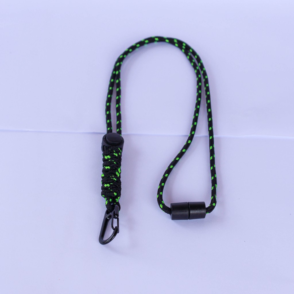 ZIDAN PARACRAFT | Strap HP Dark Series Paracord | Tali HP Kuat Stylish, ID Card, Vape, Flashdisk, Mu