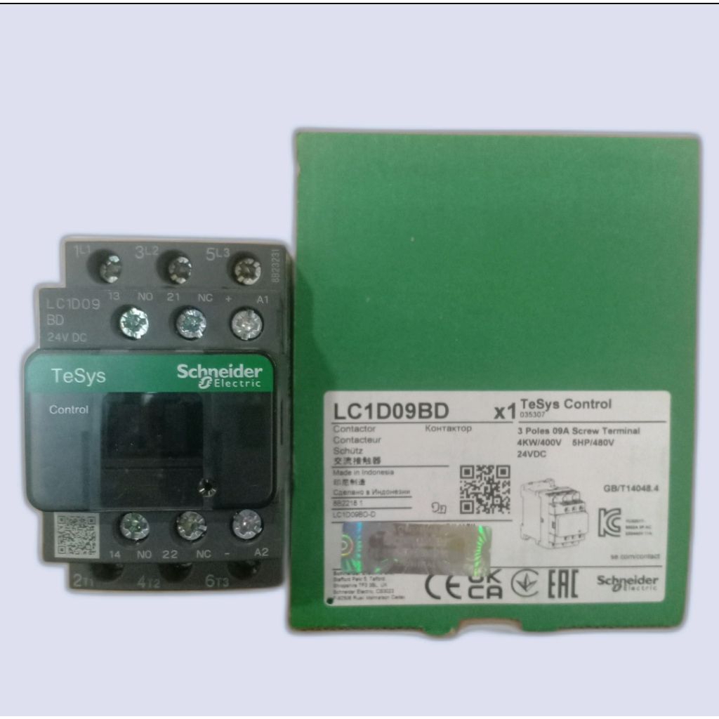 CONTACTOR/KONTAKTOR LC1D09BD 24V DC SCHNEIDER
