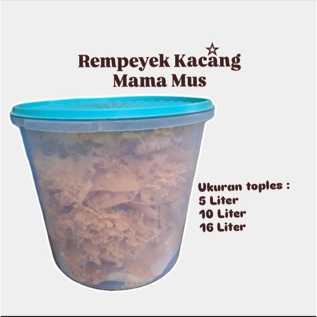 Peyek / Rempeyek Kacang Mama Mus Bandung (Toples)