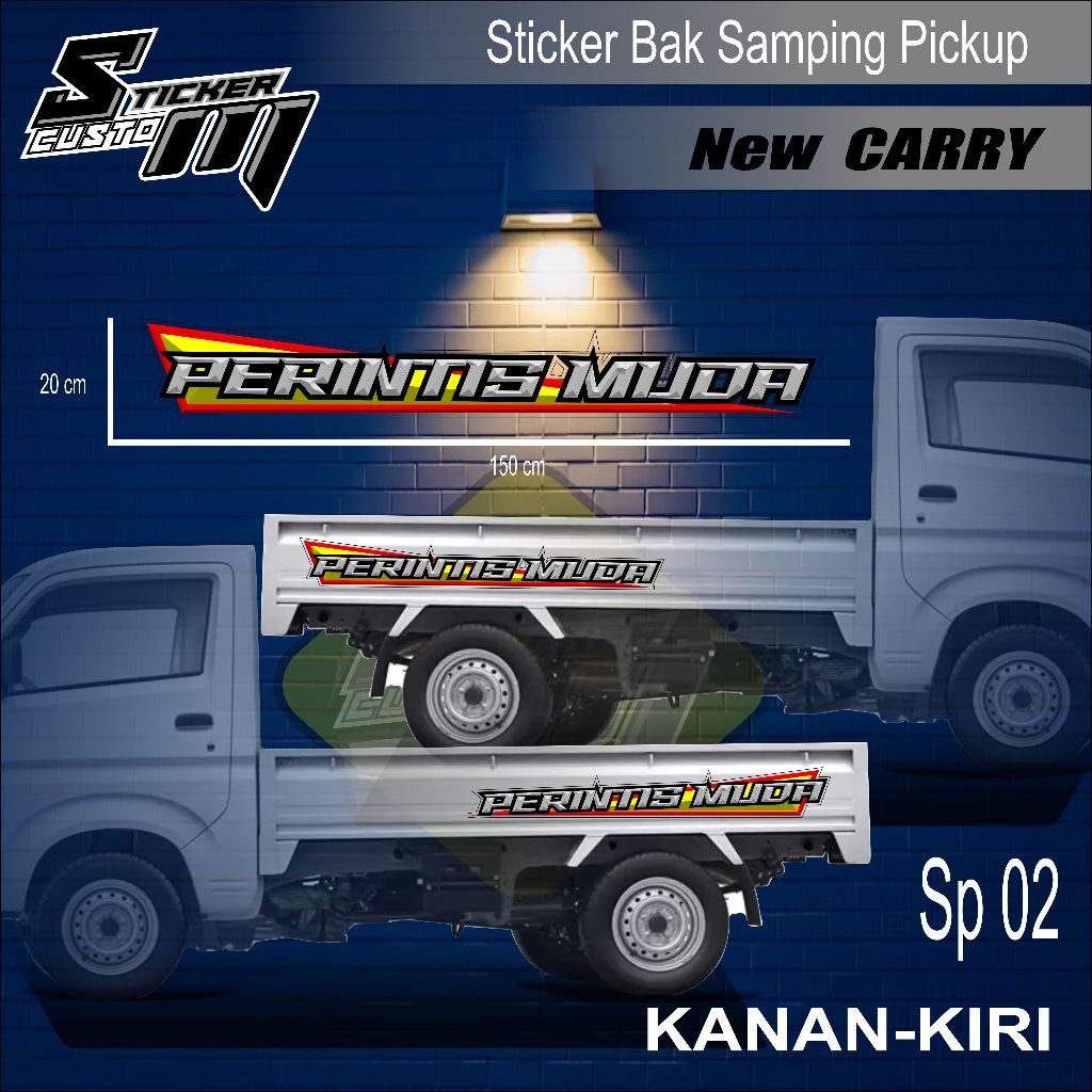 STICKER MOBIL PICK UP NEW CARRY STICKER DECAL TULISAN CARRY PICK UP / STICKER BAK SAMPING GRANMAX 02