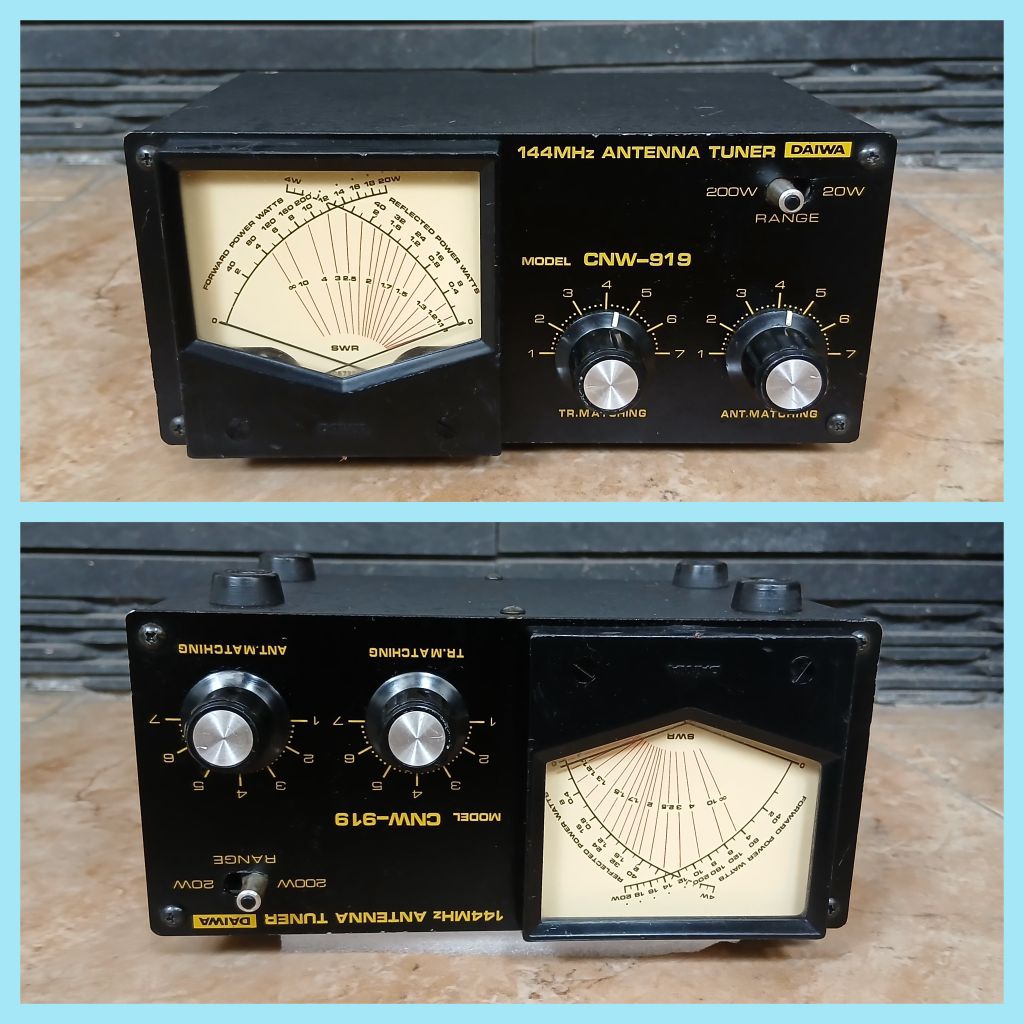 SWR TUNER DAIWA CNW-919 VHF MAX 300W MULUS ORIGINAL JAPAN