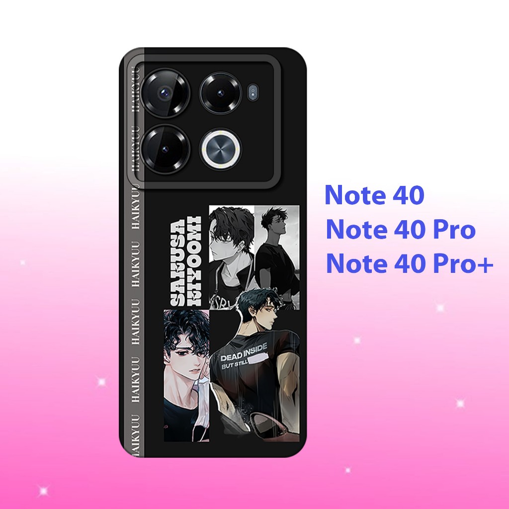 Softcase infinix Note 40 ,infinix Note 40S ,infinix Note 40 Pro ,infinix Note 40 Pro Plus -casing Hp
