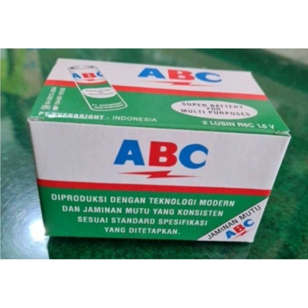 Baterai ABC jam AA hijau