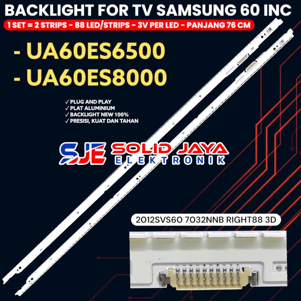 BACKLIGHT TV SAMSUNG 60 INCH 60ES6500 60ES8000 UA60ES6500 UA60ES8000 UA60ES6500M UA60ES8000M BL 60ES
