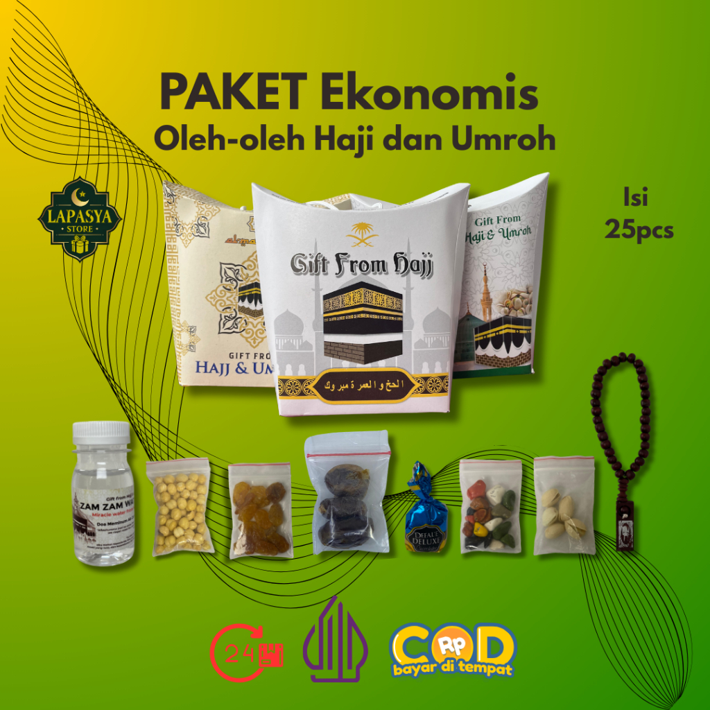 

Oleh-oleh Haji dan Umroh Paket Ekonomis 25pack Dus Tali