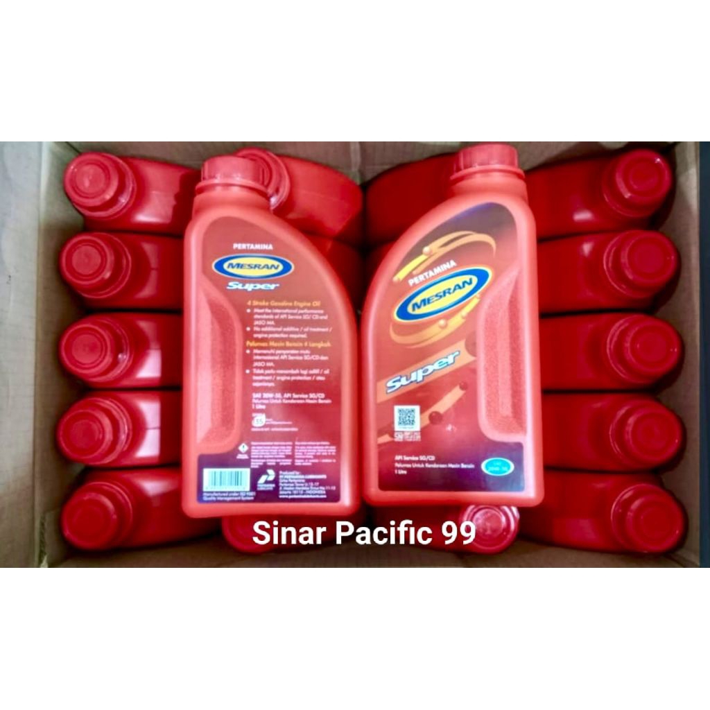 Oli Mesran super..1 liter... 20W - 50...1 dus = 20 btl.