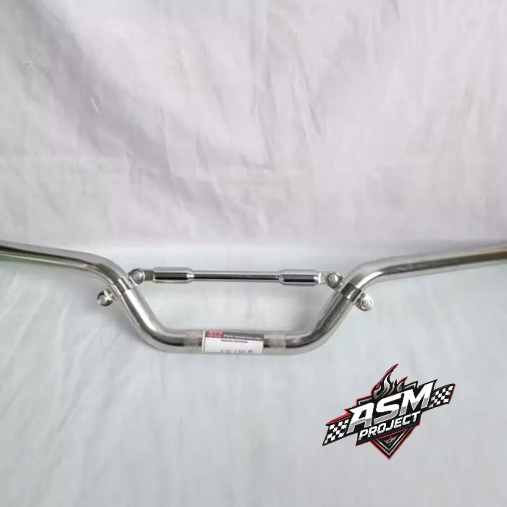 Stang Stir Setir Fatbar Cbr Crom Set Stabilizer Chrome Crom GI, Cb, Mp, Tiger, King