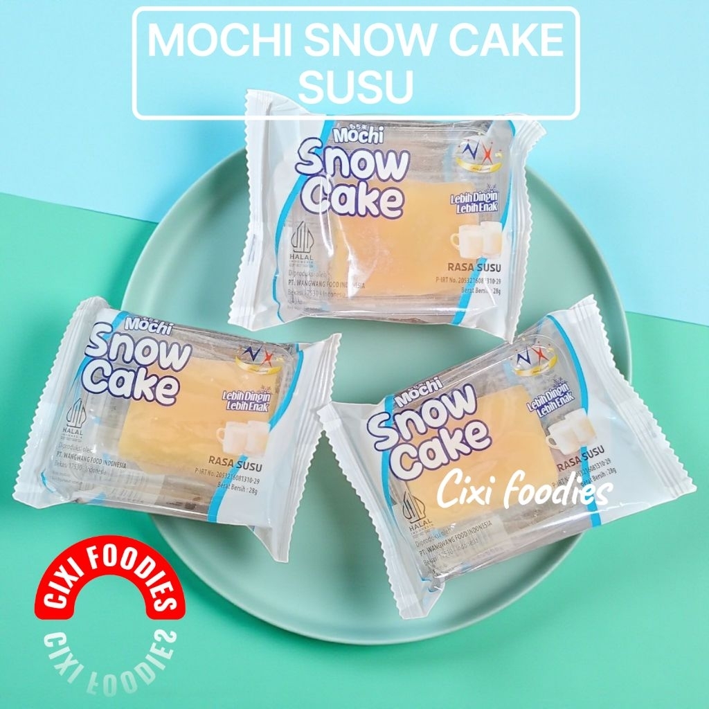 CEMILAN VIRAL Snow Cake Mochi Kue Viral Aneka Rasa Susu Manis dan Lembut Cemilan Santai HALAL