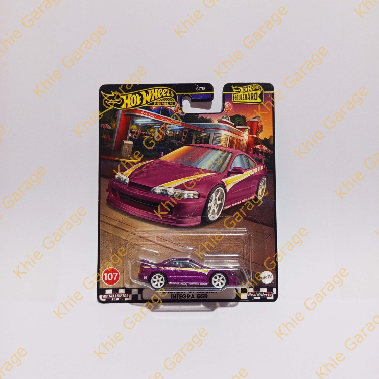 HotWheels Hot Wheels Premium Custom 01 Acura Integra GSR Ungu Metalflake Purple Boulevard 107 2024