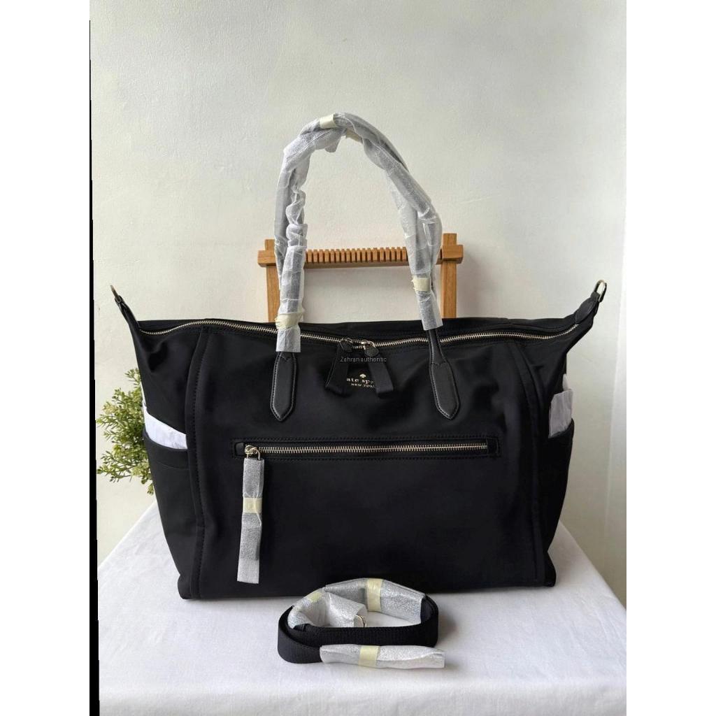 Ks Chelsea Nylon Weekender Travel Tote Bag Black