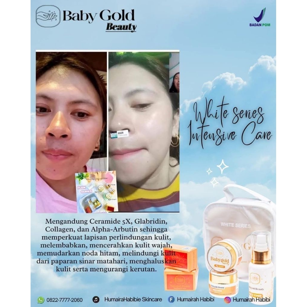 COD-GROSIR CREAM BABYGOLD PAKET FLEK/PENGHILANG FLEK/CREAM BABY GOLD SKINCARE ORI 100%
