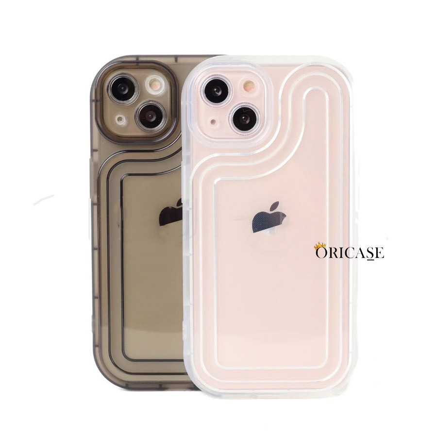 Transparant Silicone Airbag iPhone X XS XR MAX 11 12 13 14+ 14 Plus Pro Max TH065