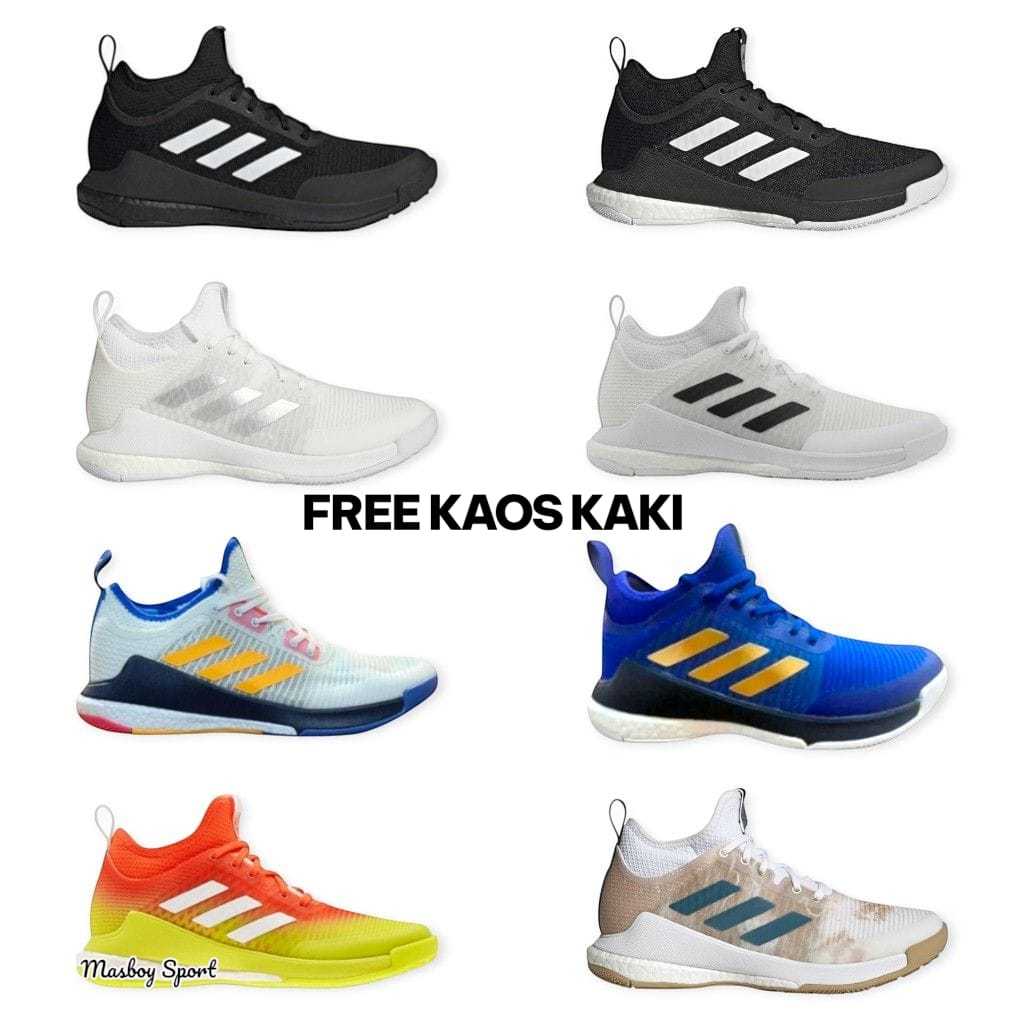 Sepatu Adidas Crazyflight Mid Grade Ori Free Kaos Kaki / Sepatu Olahraga Voli Adidas CrazyFlight Ter