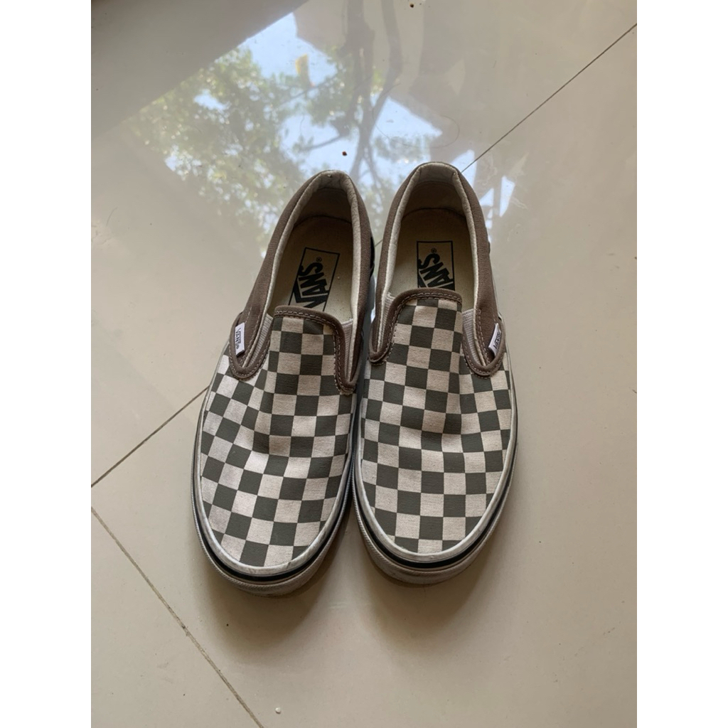 PRELOVED vans checkerboard slip-on