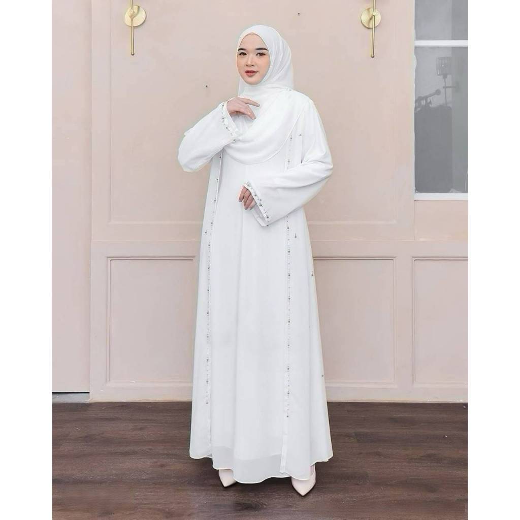 Gamis Mahreen Abaya Ceruty Payet Mutiara Mewah Gamis Abaya Cantik Gamis Kondangan