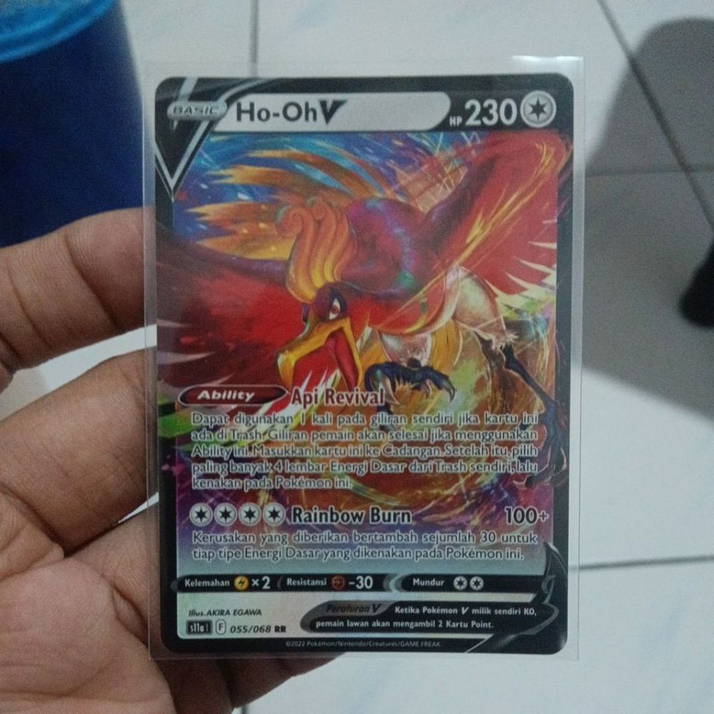 s11a 055/068 RR Ho-Oh V - Pokemon TCG Indonesia