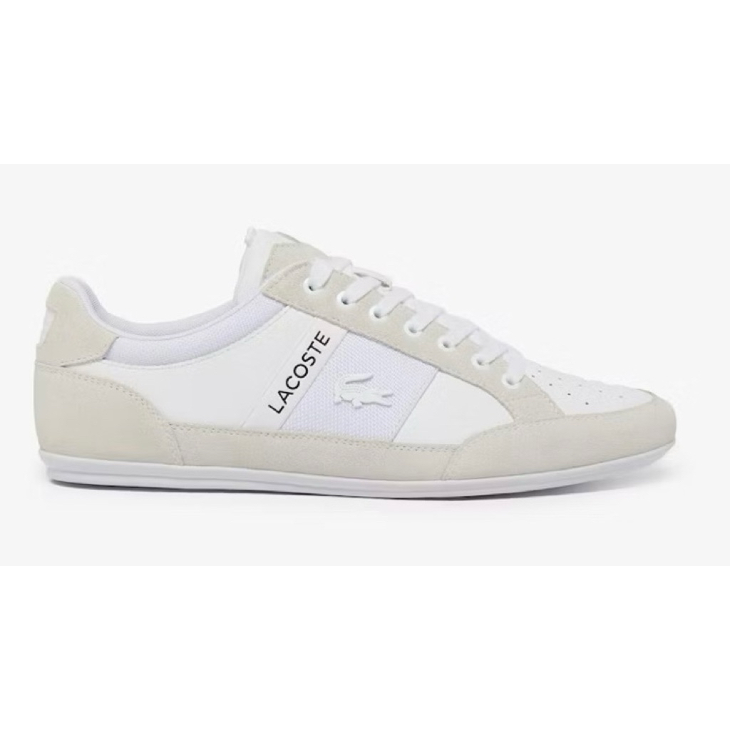 Sepatu Pria Lacoste Men's Chaymon Suede Sneakers white