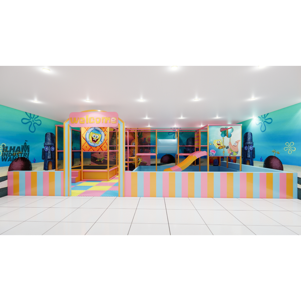 jual playground indoor full set siap pakai harga murah kualitas premium || playground mandi bola